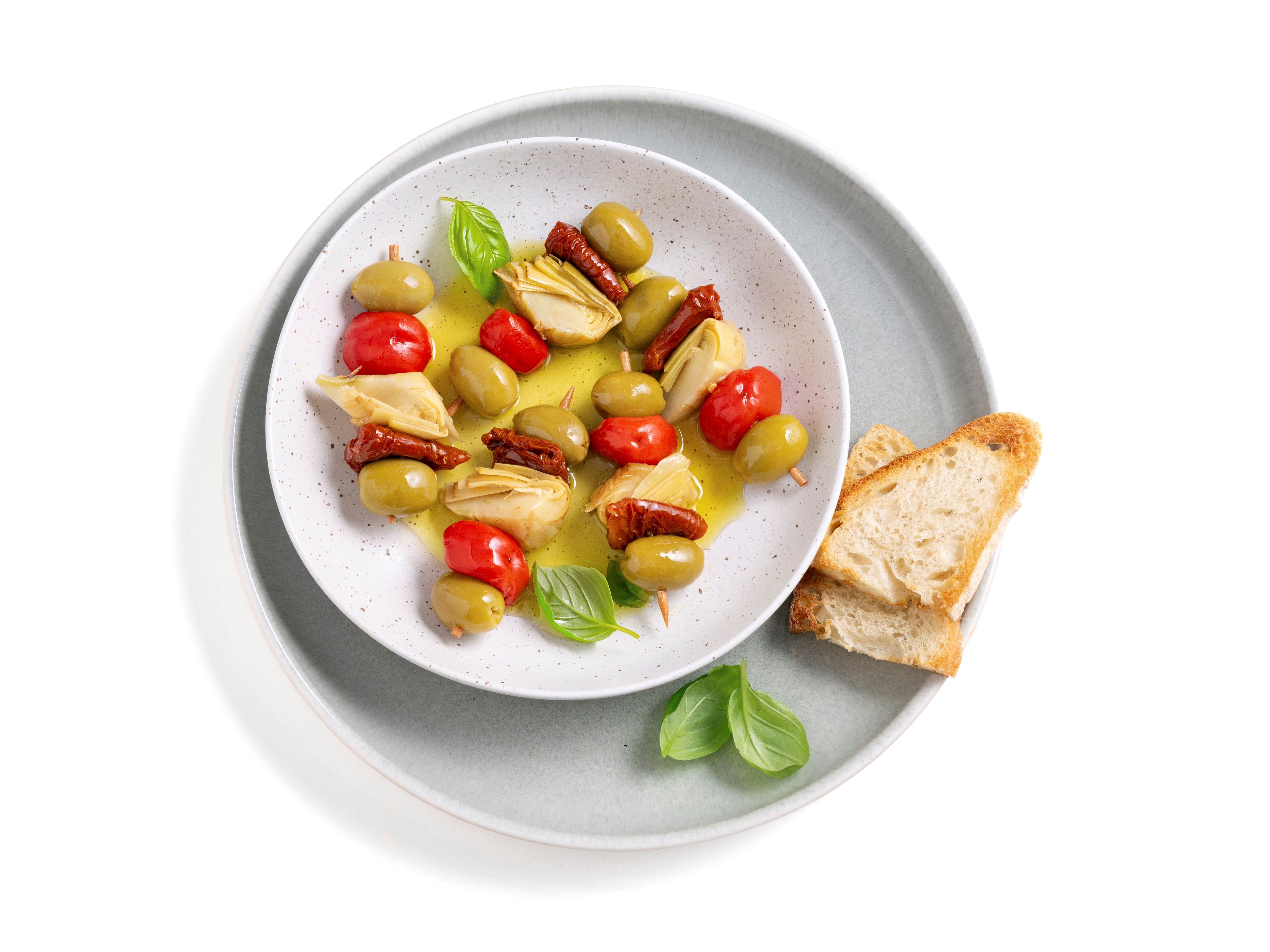 Antipastispieße à la Toscana