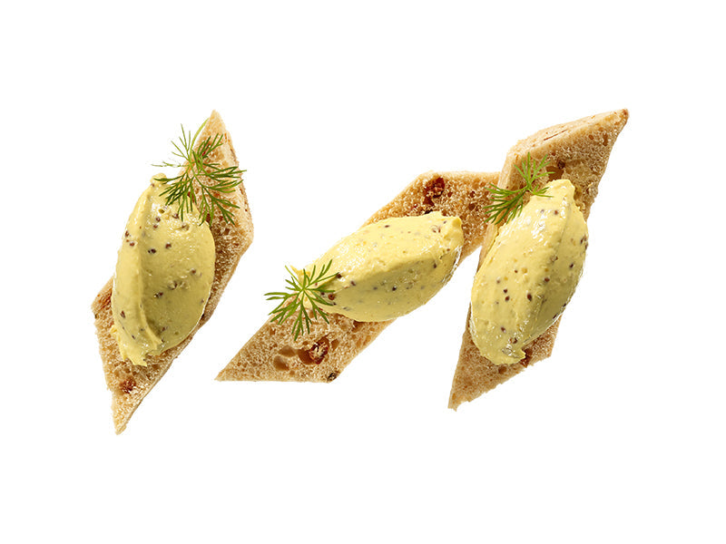 Honig-Senf-Frischkäsezubereitung