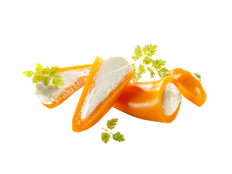 Minipaprika gef. mit Frischkäse